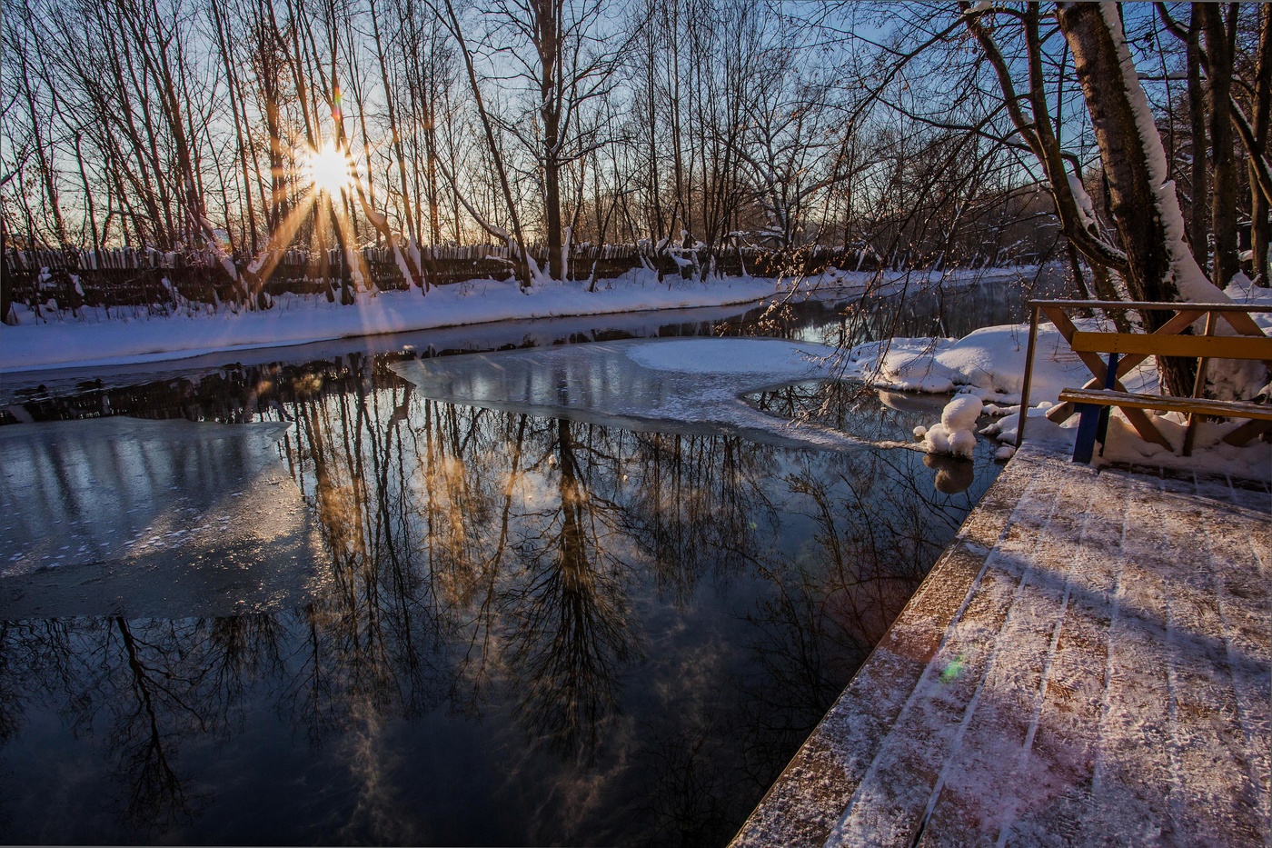 вечер на озере