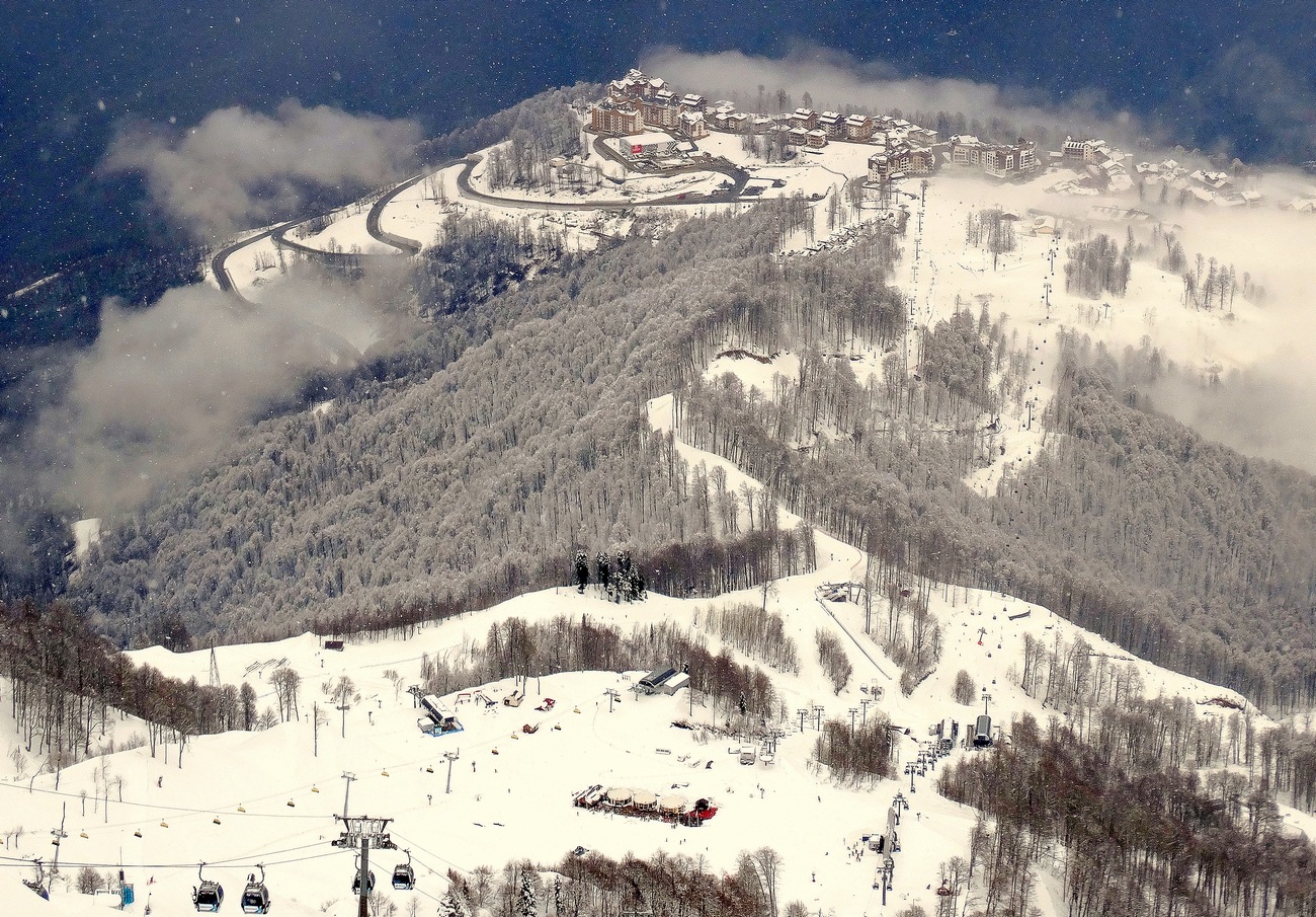 Три этапа подъёма на горно-лыжные трассы Роза Хутор