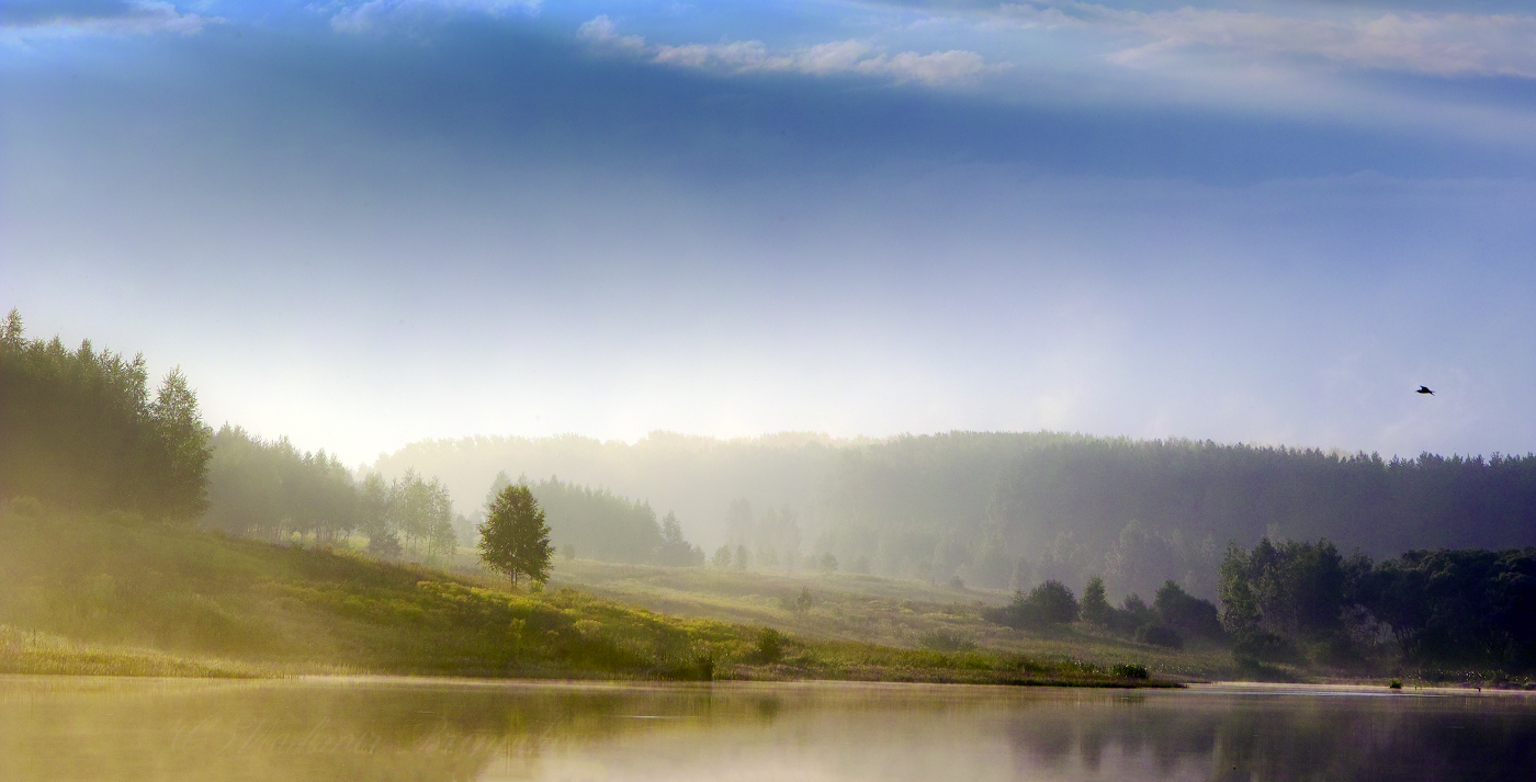 Полет над утренним туманом