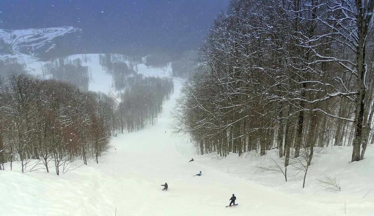 Не лёгкий спуск, попадали