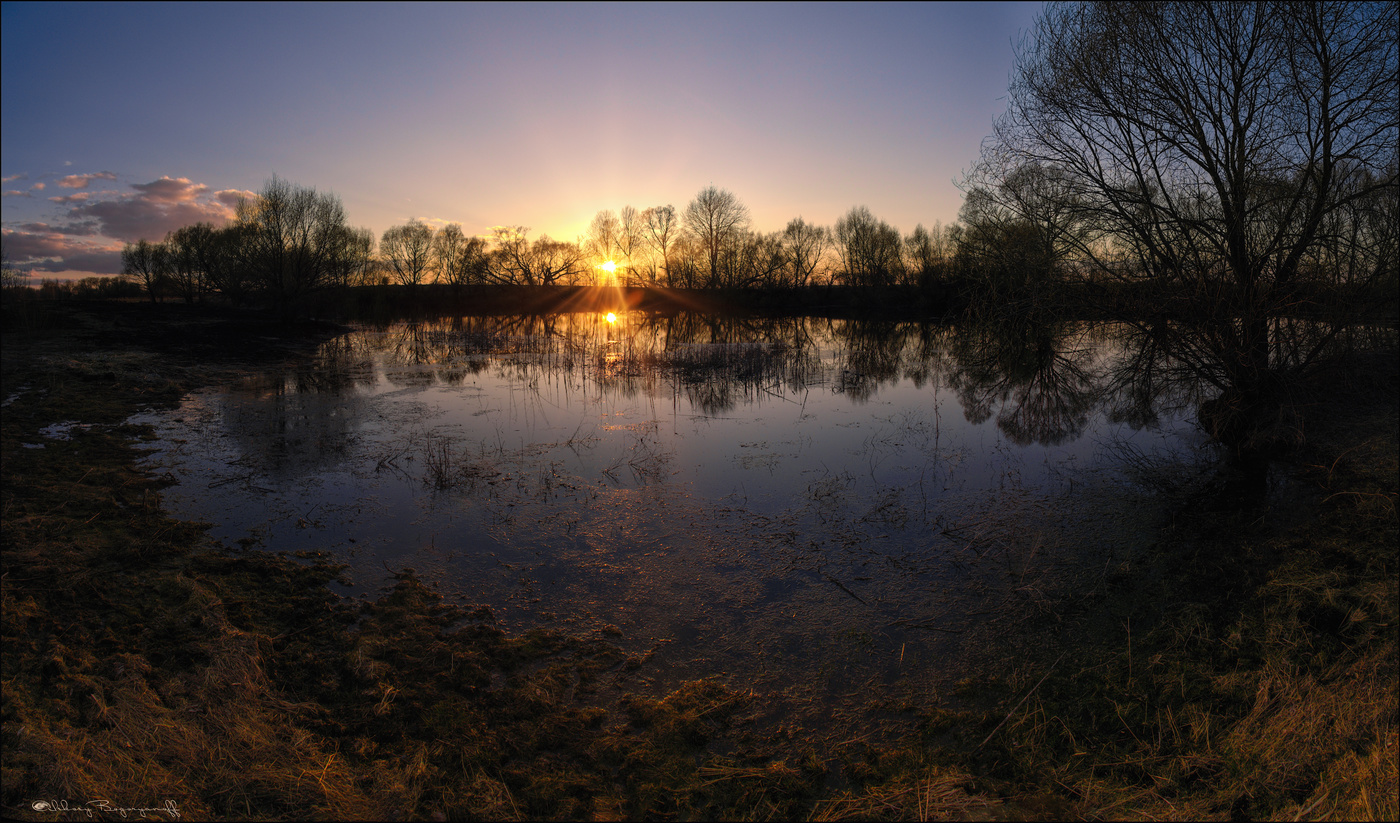 Весна на болоте.