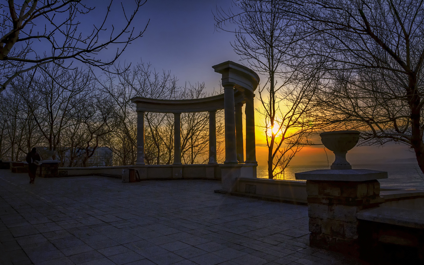 апрельский закат на Японском море