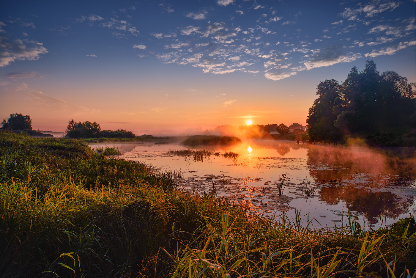 рассвет на Клязьме