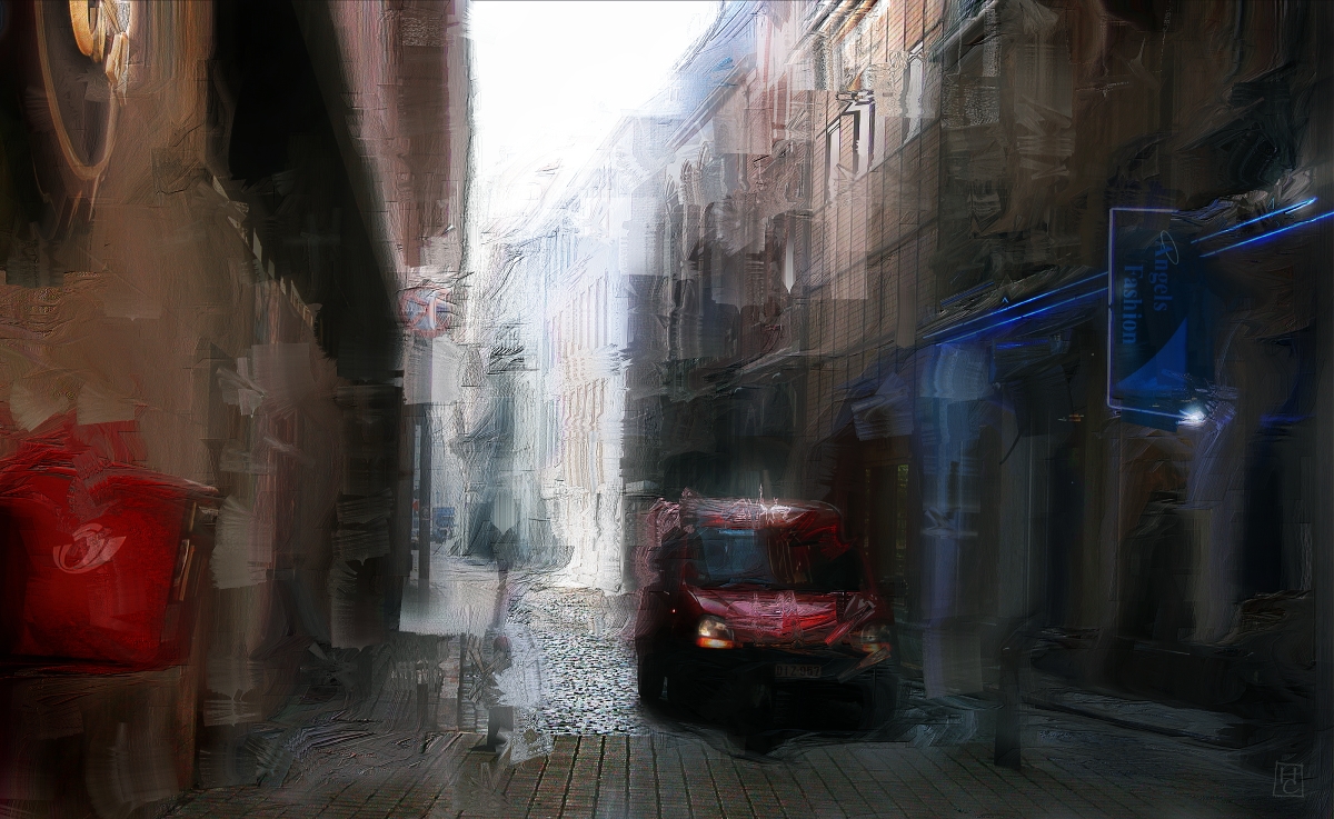 затерявшись в чужом городе