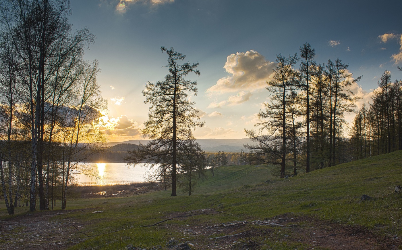 Закат на оз.Песочное