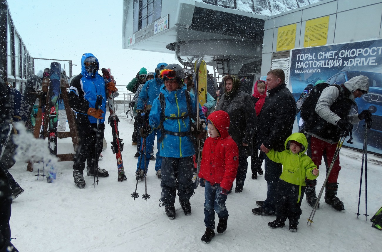 Готовы к спуску даже в пургу