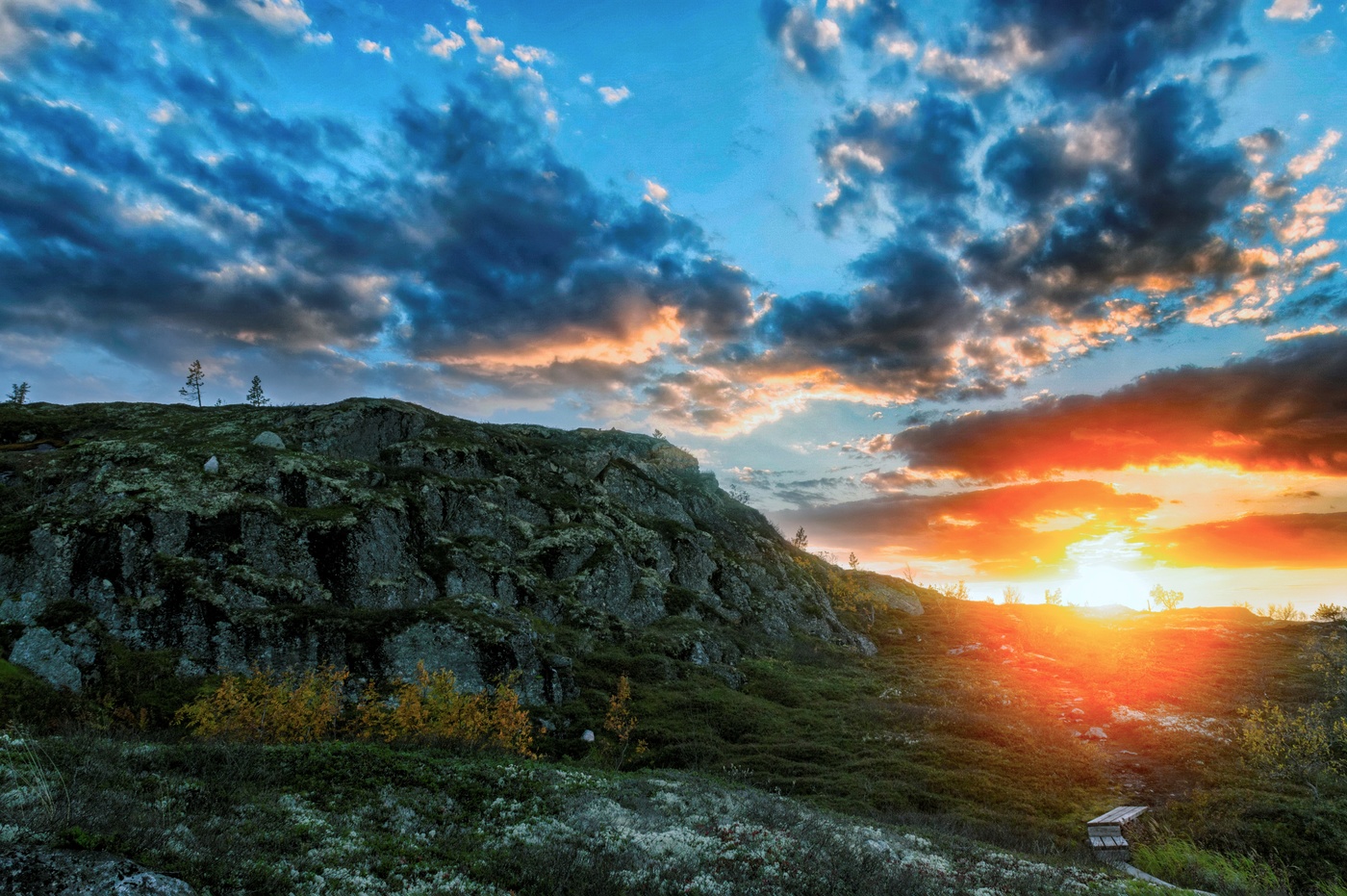 На краю света.