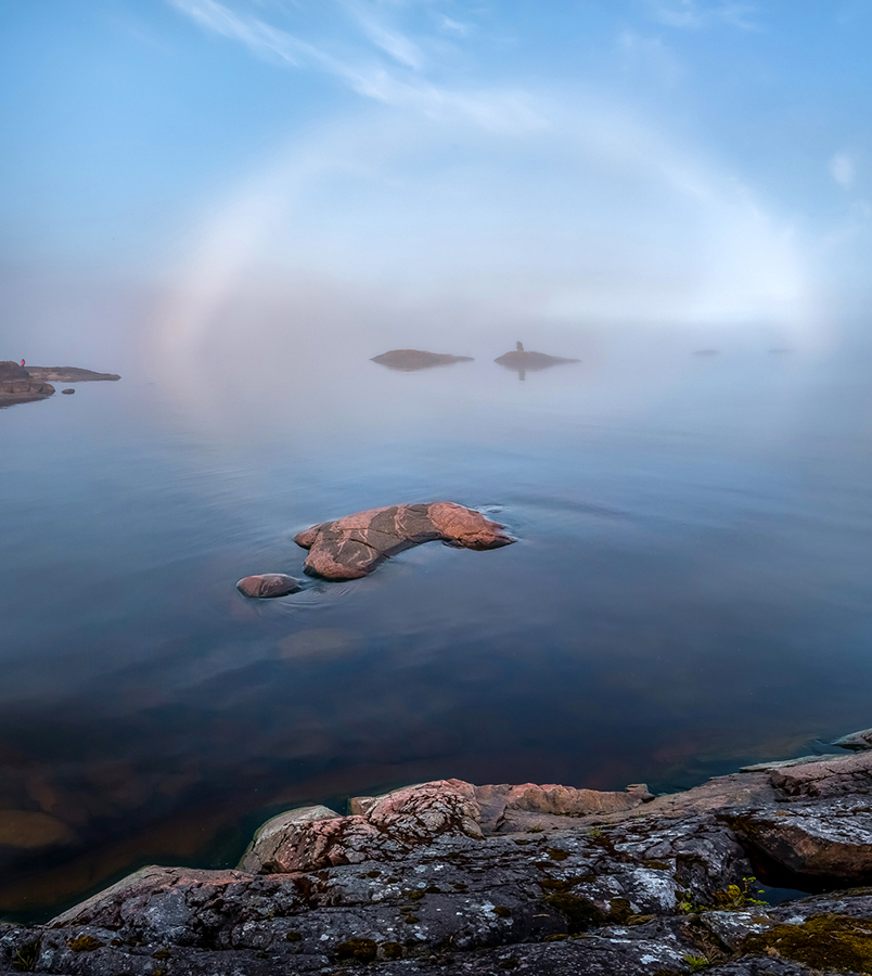 Туманная радуга, или подарок Ладожского озера.