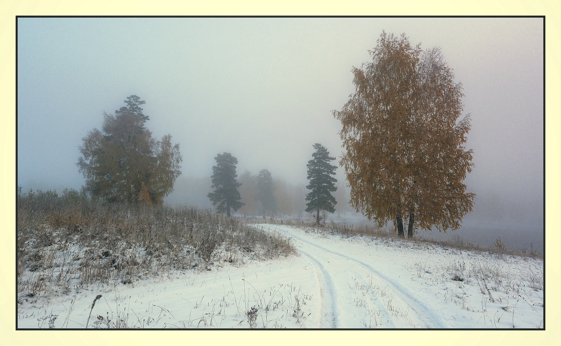 В осеннем тумане.