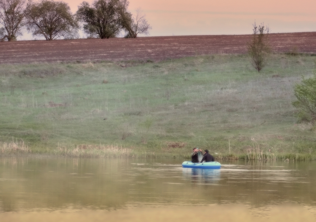 Туман не помеха рыбакам