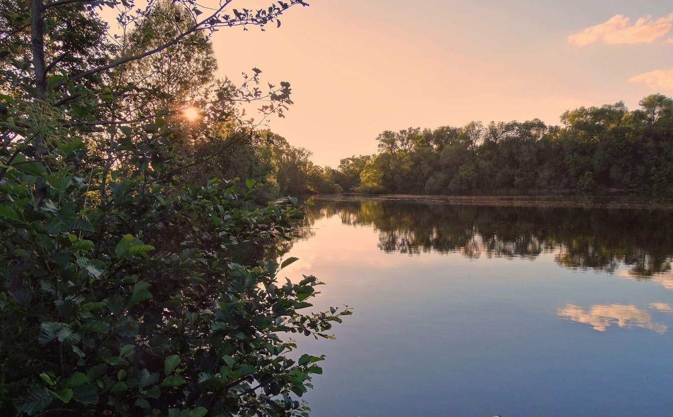 Вечерняя тишина на реке