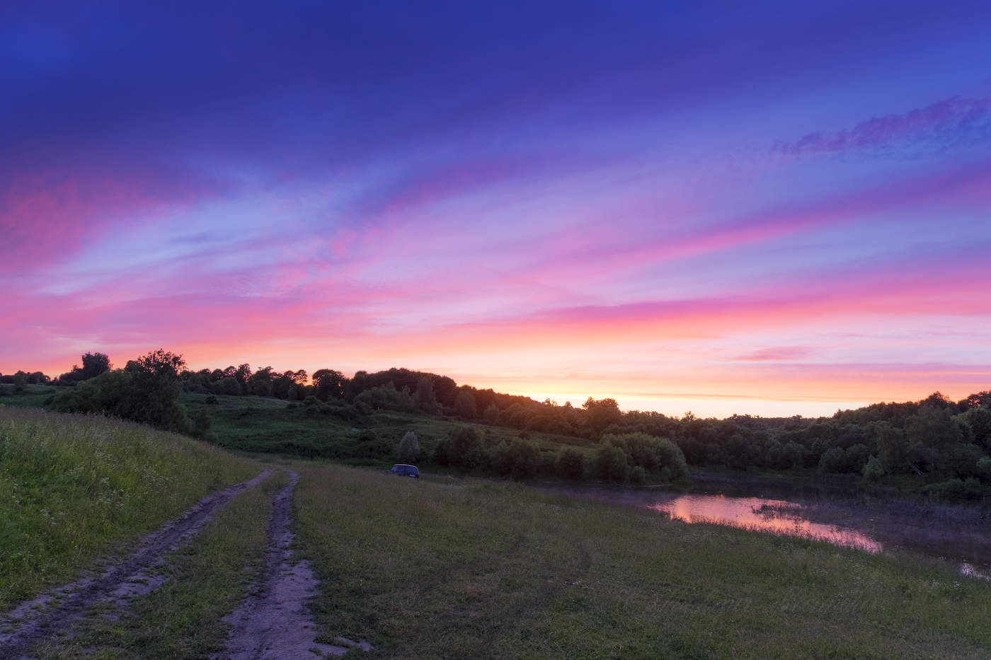 Разноцветный закат