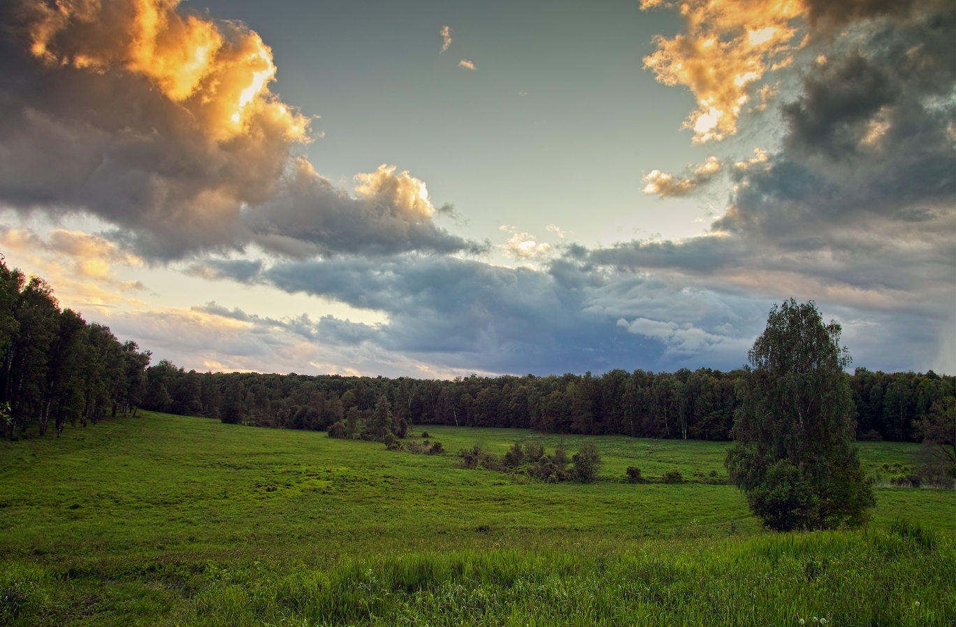 Солнце над облаками