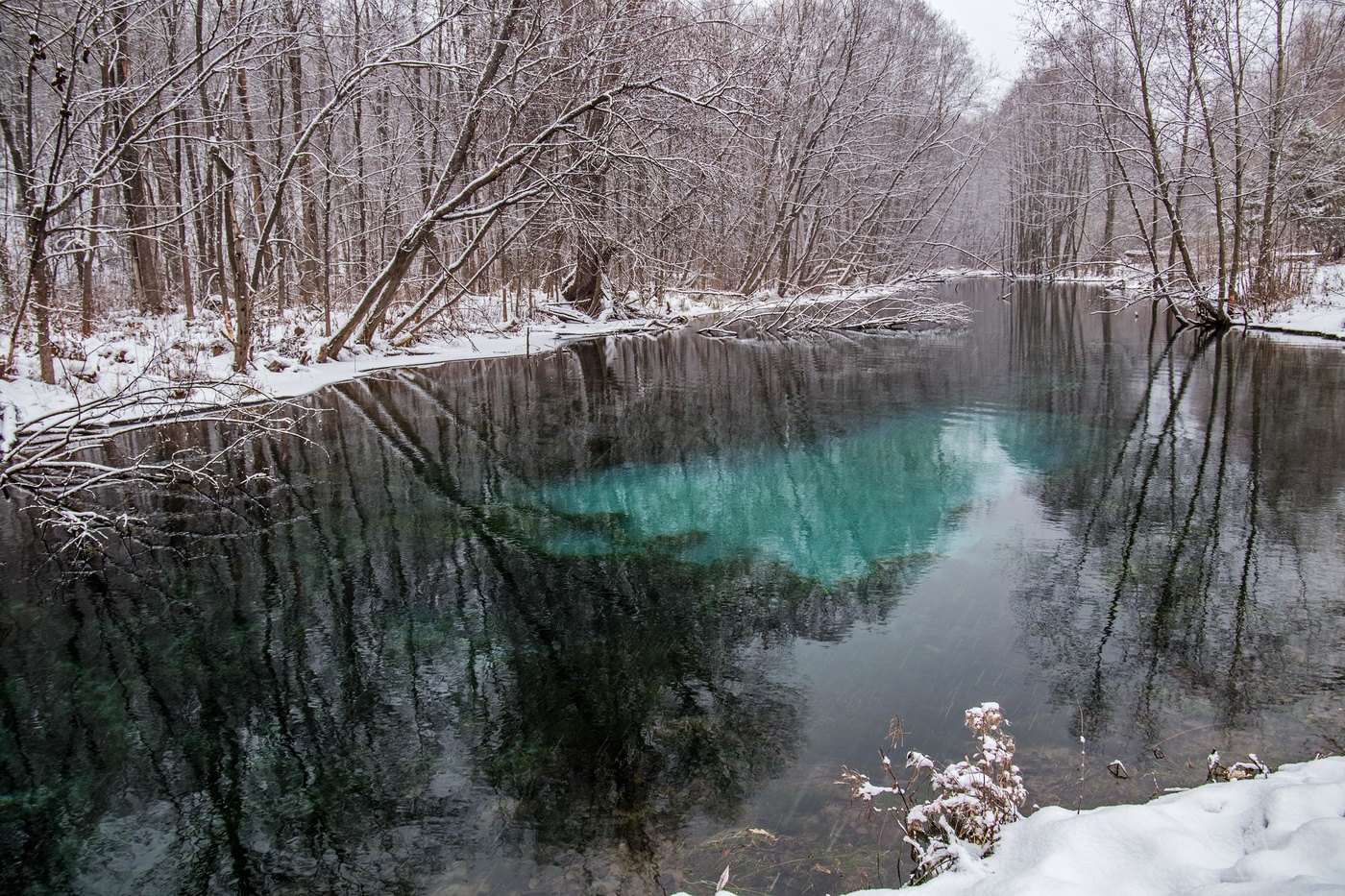 озеро Проточное голубое