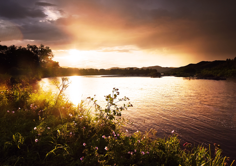 Дождливый закат