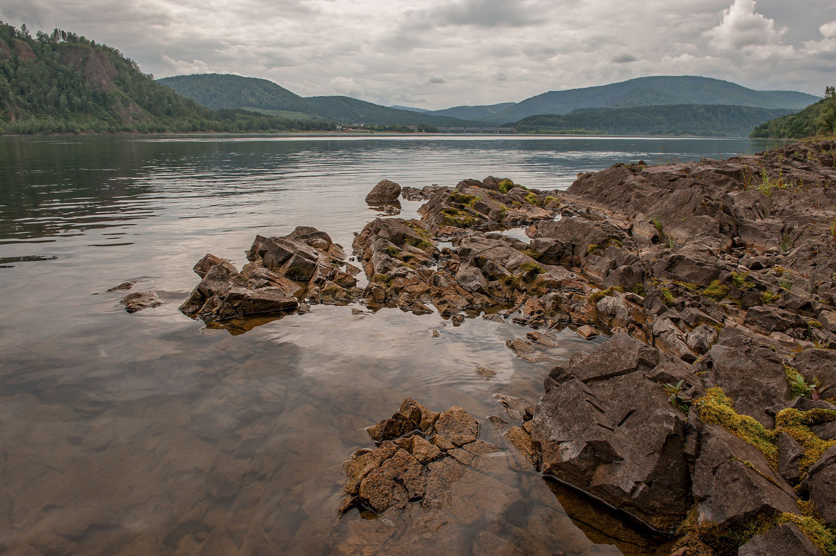 Левый берег реки Енисей