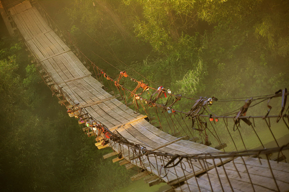 с.Хотылёво.Мостик.Рассвет