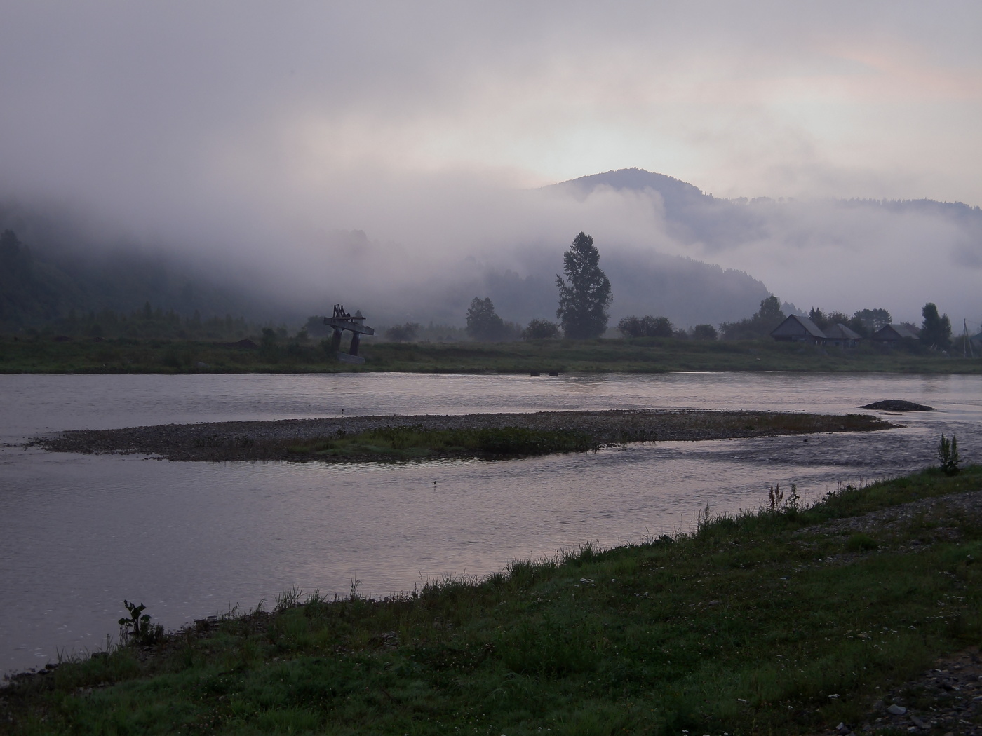 Горная Шория в туманной дымке