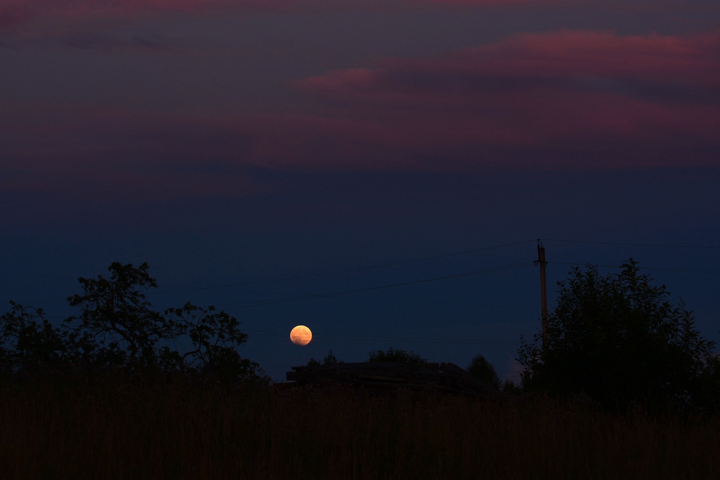 Всходила полная луна ...
