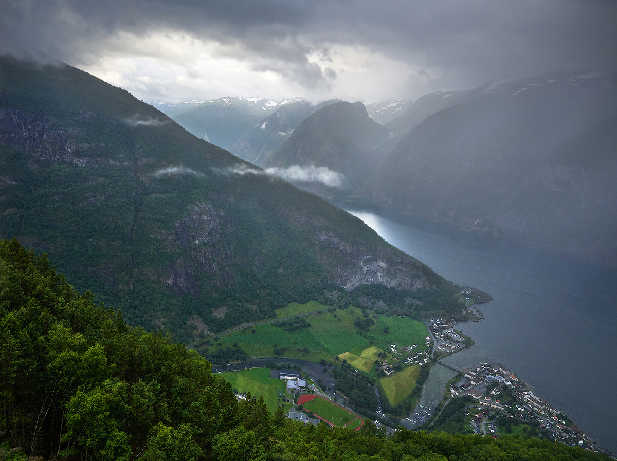 Подъезджая к Фламу. Норвегия.