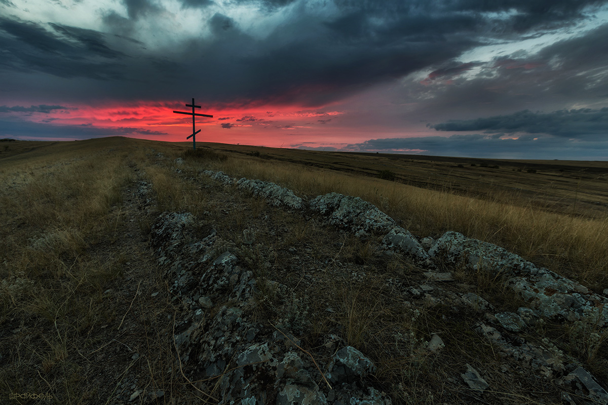 Закат 30 августа у хутора Дюбовка