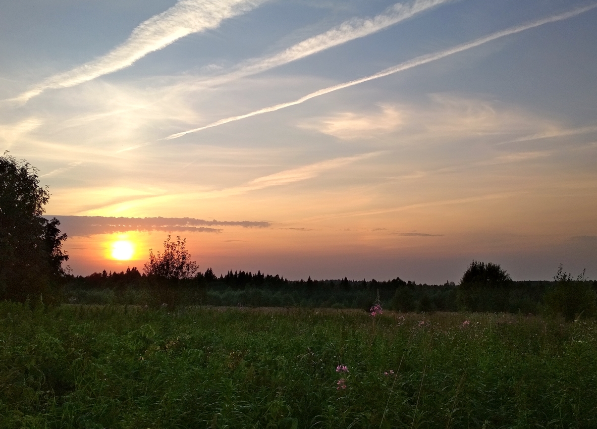 Вечер. Вологодская область.
