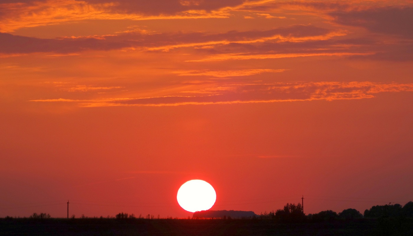 Заходящее солнце 10 сентября