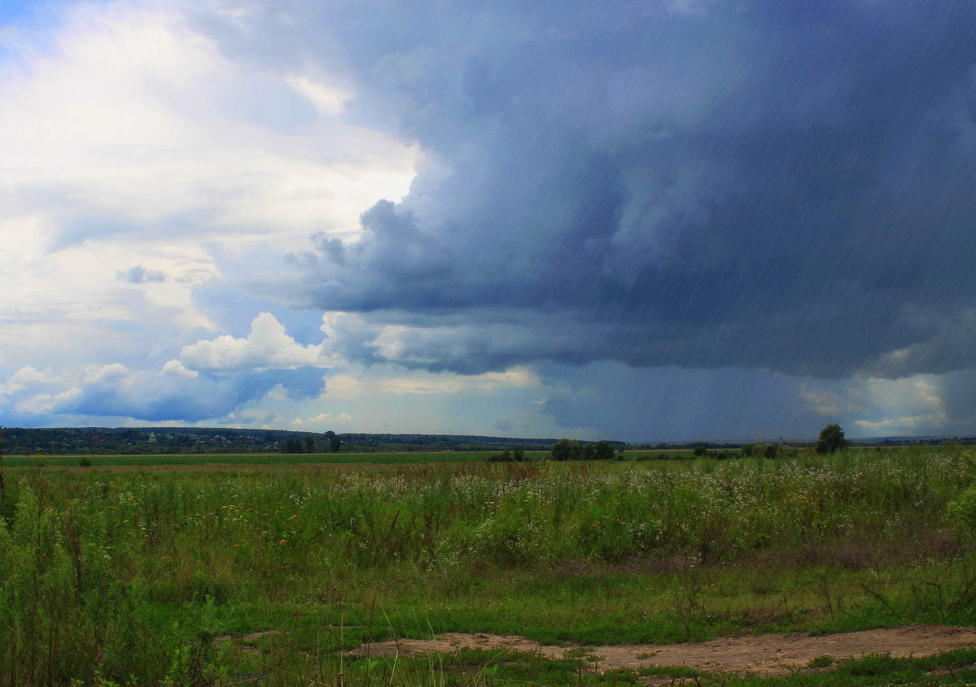 дождливый пейзаж