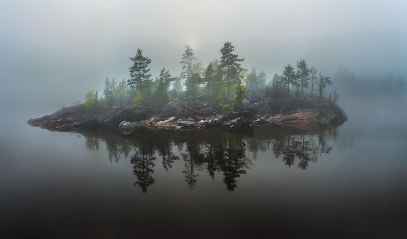 Туманный день на Ладоге