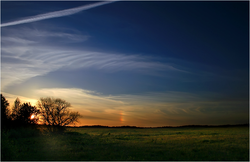 Вечерняя с радугой