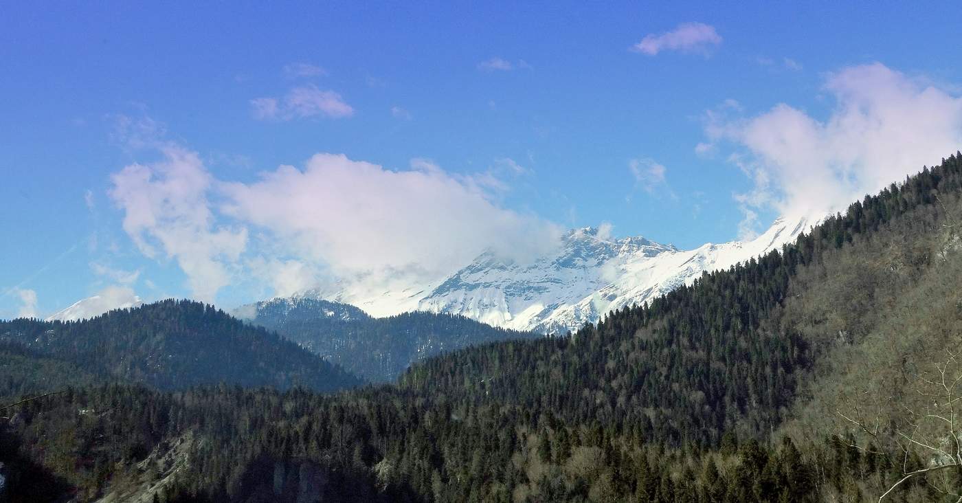 Днём в горах