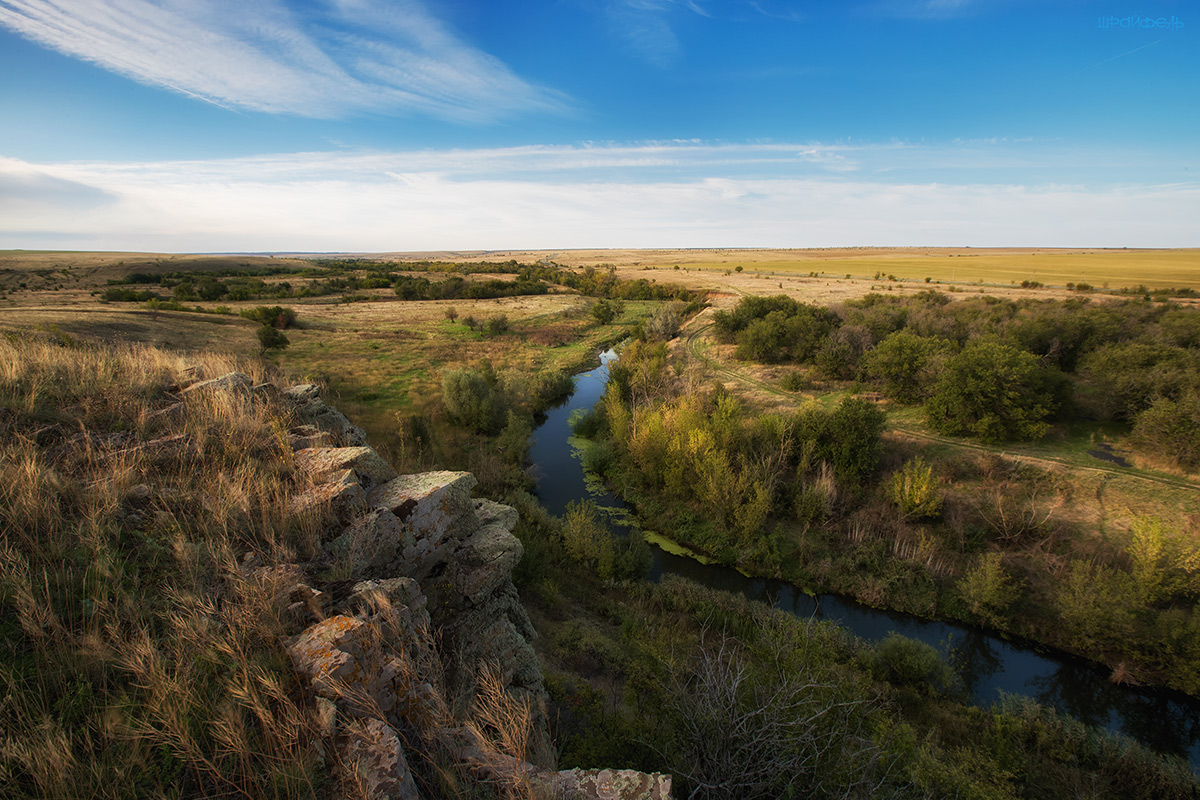 Ясный вечер над рекой Кундрючьей