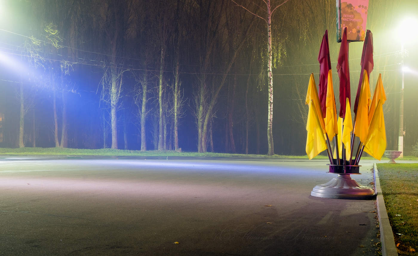 Поздним вечером в парке