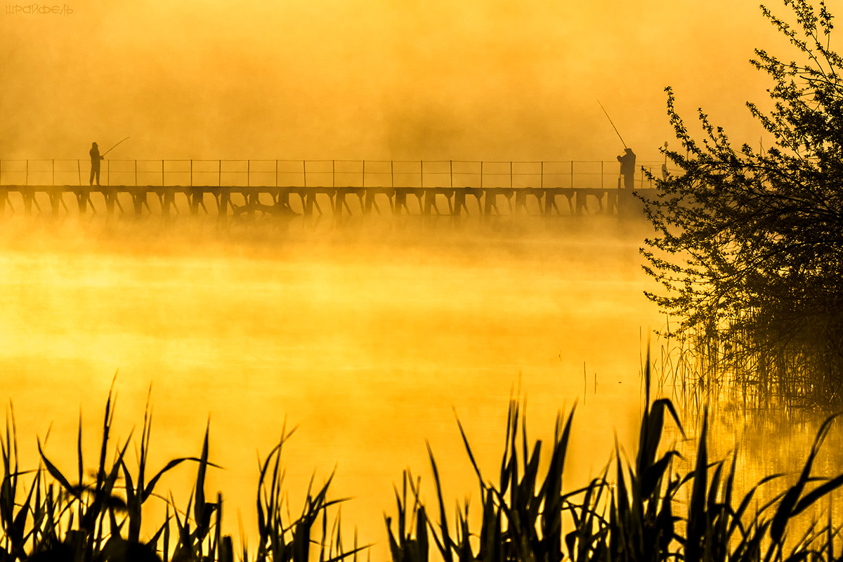 Раннее утро на шлюзе