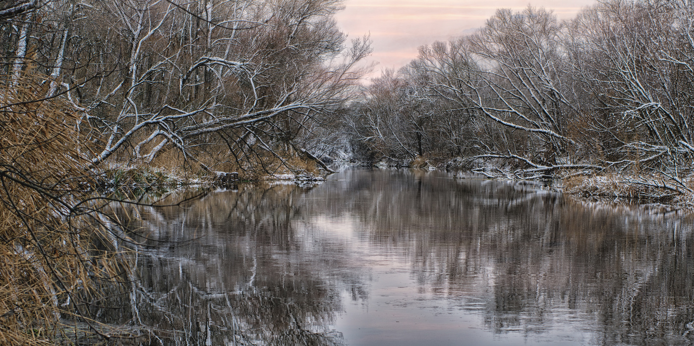 в лучах заката