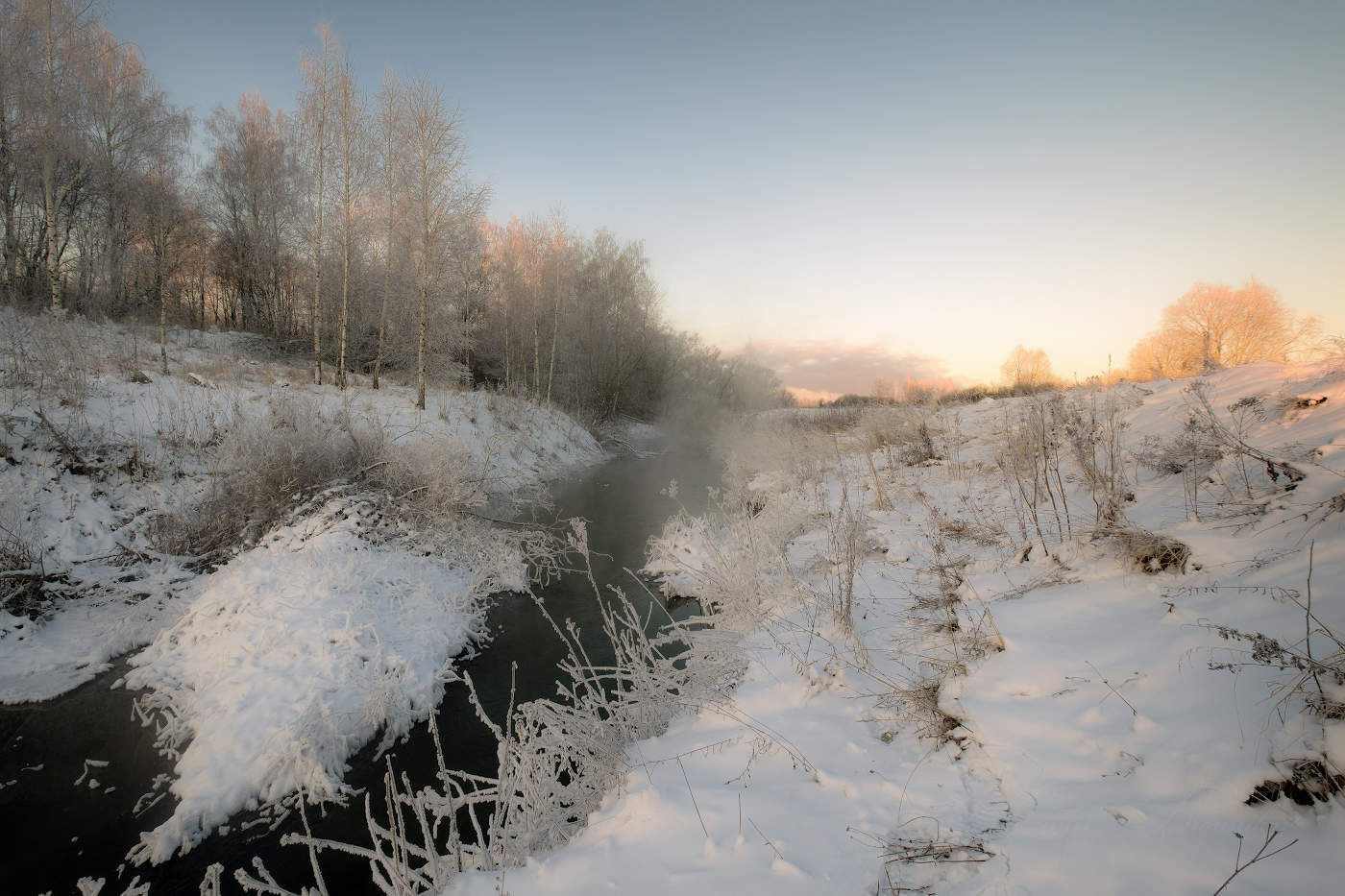 Рождение морозного дня