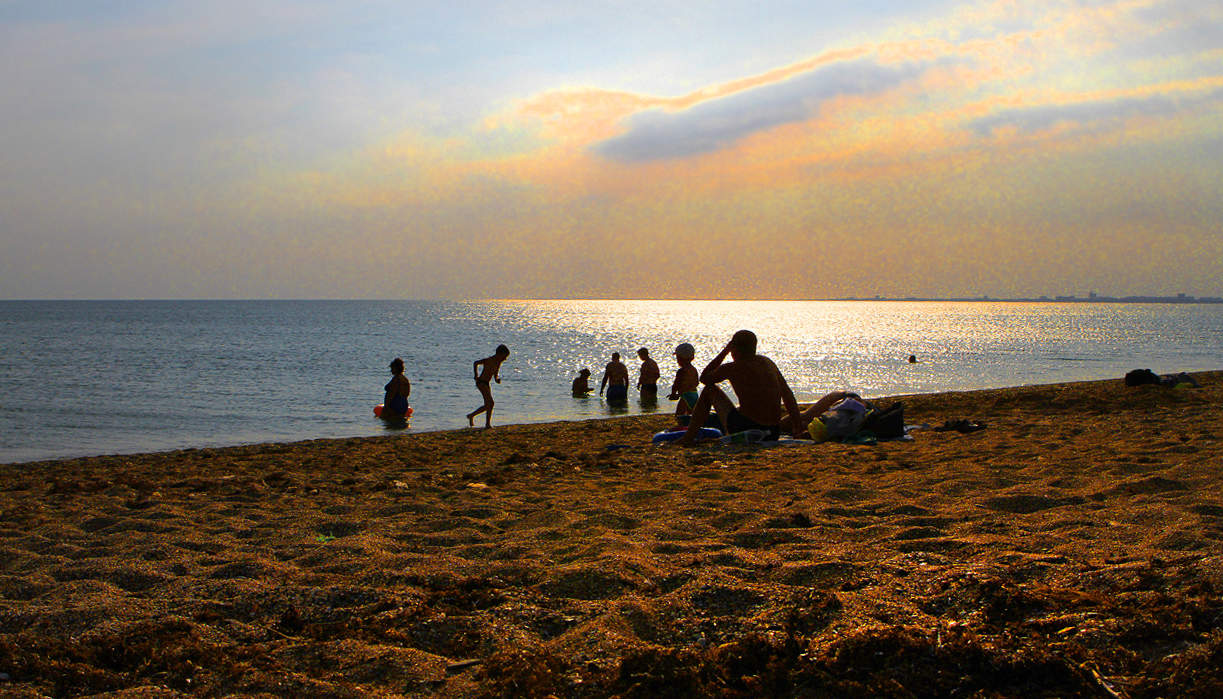 Вечерний пляж.