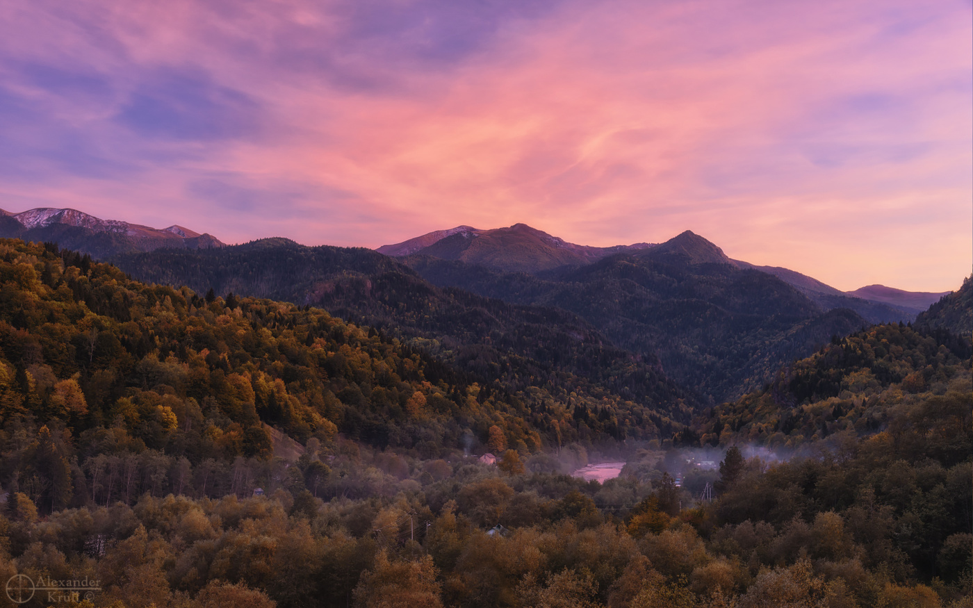 Вечерний дым над Рожкао...