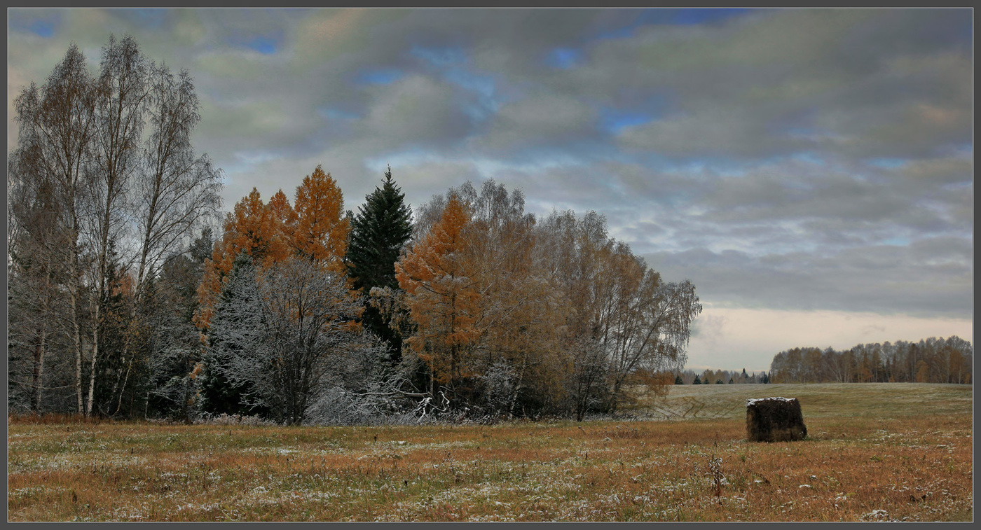 Повстречались осень и зима...