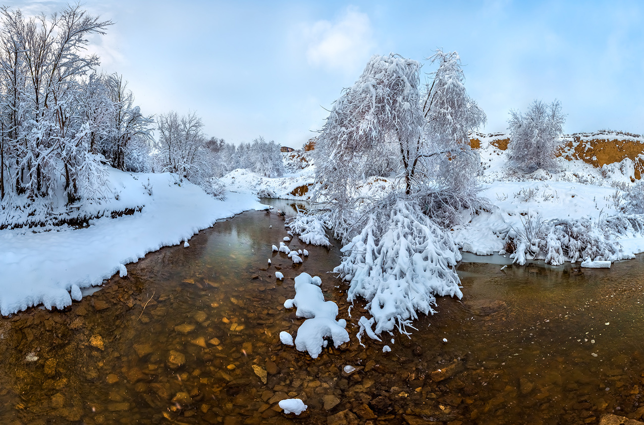 Снежная зима