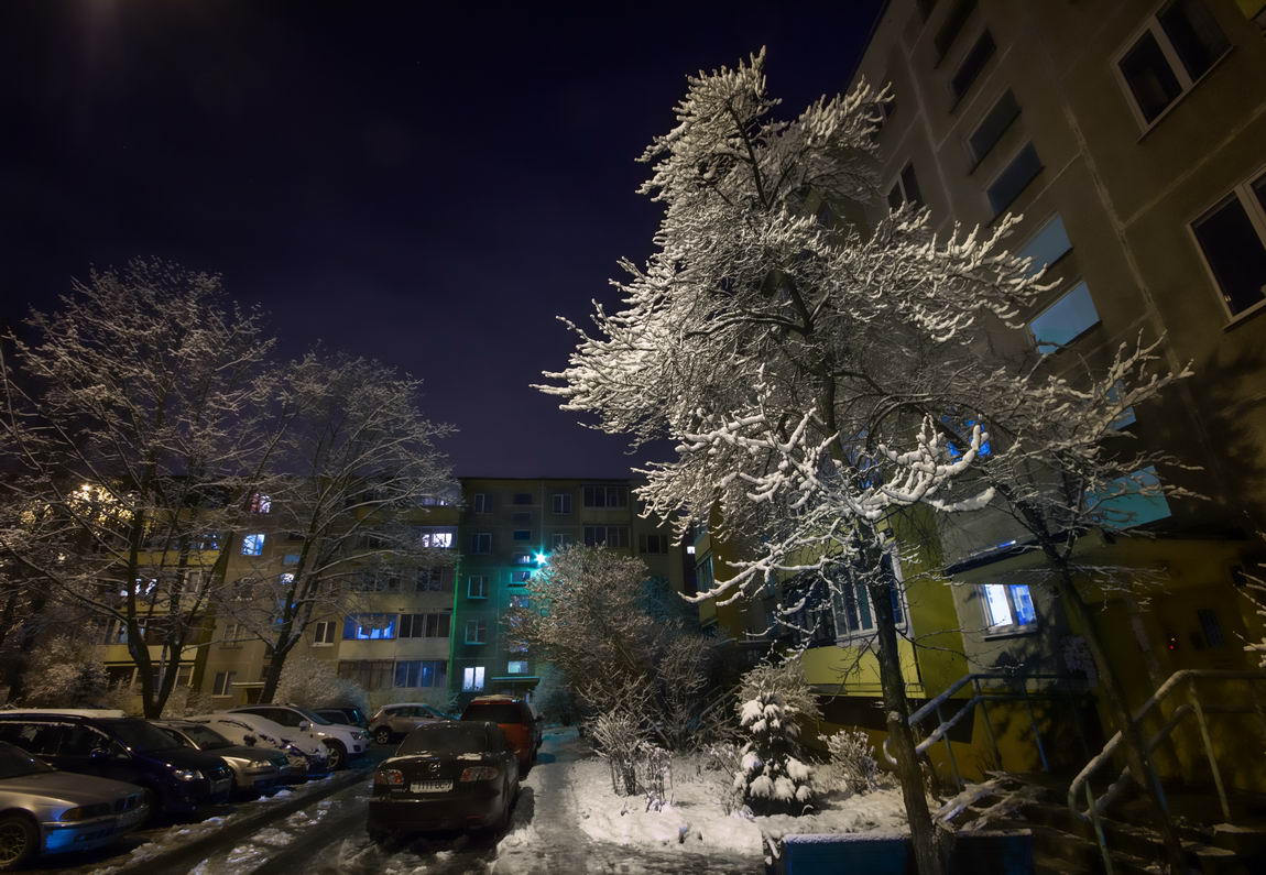 Зимняя сказка в городе
