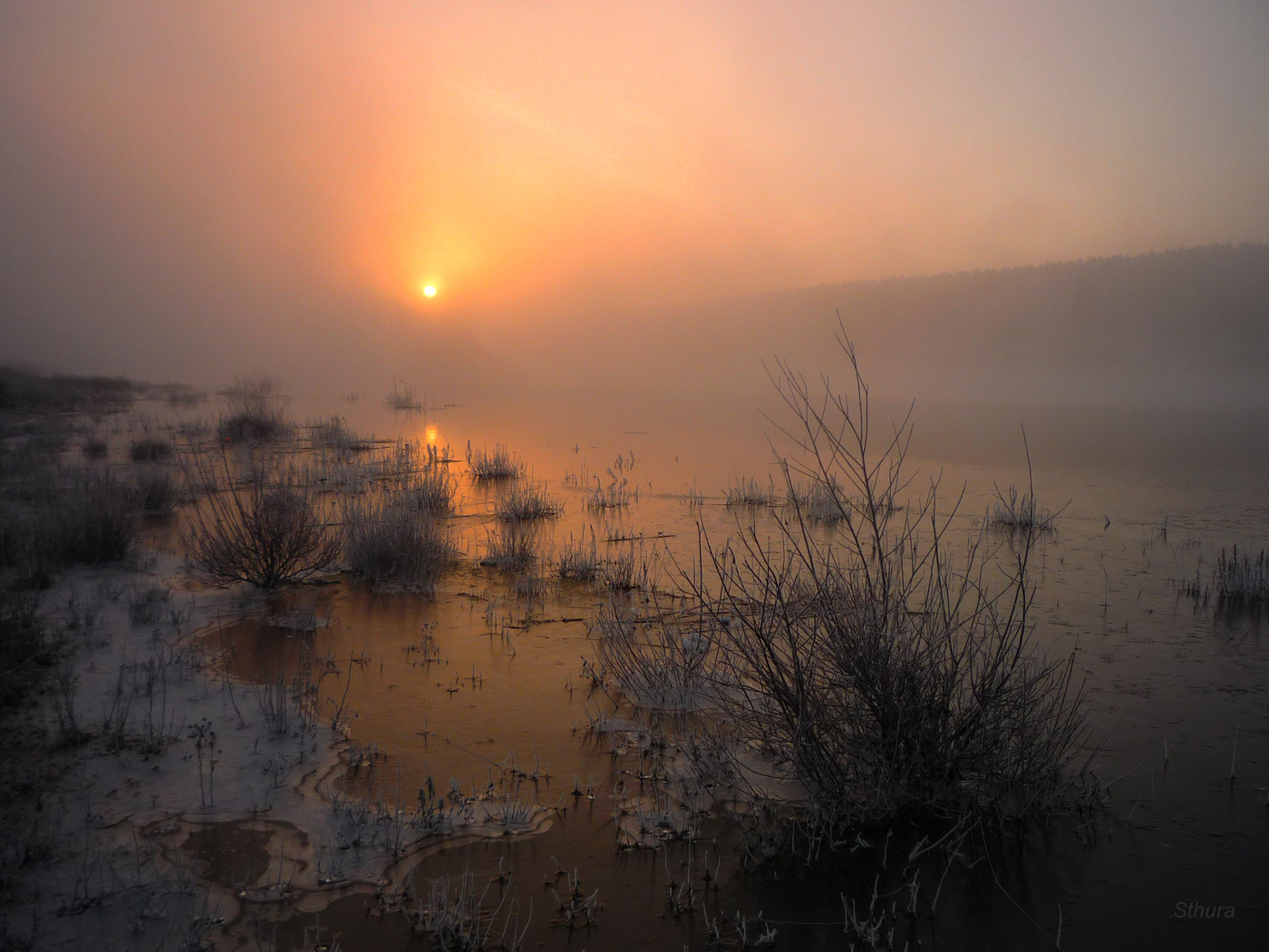 Осенние морозы.