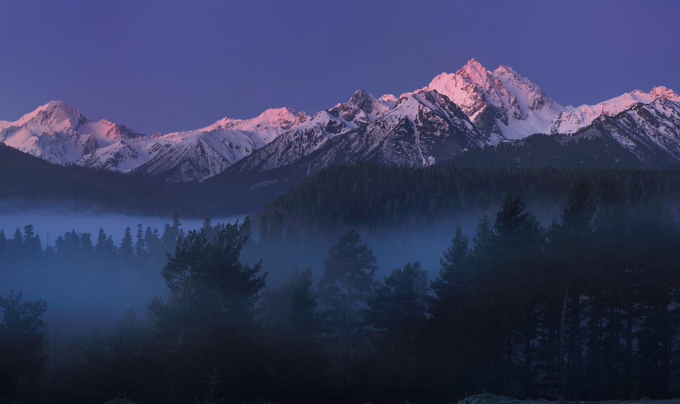 Рассвет в горах