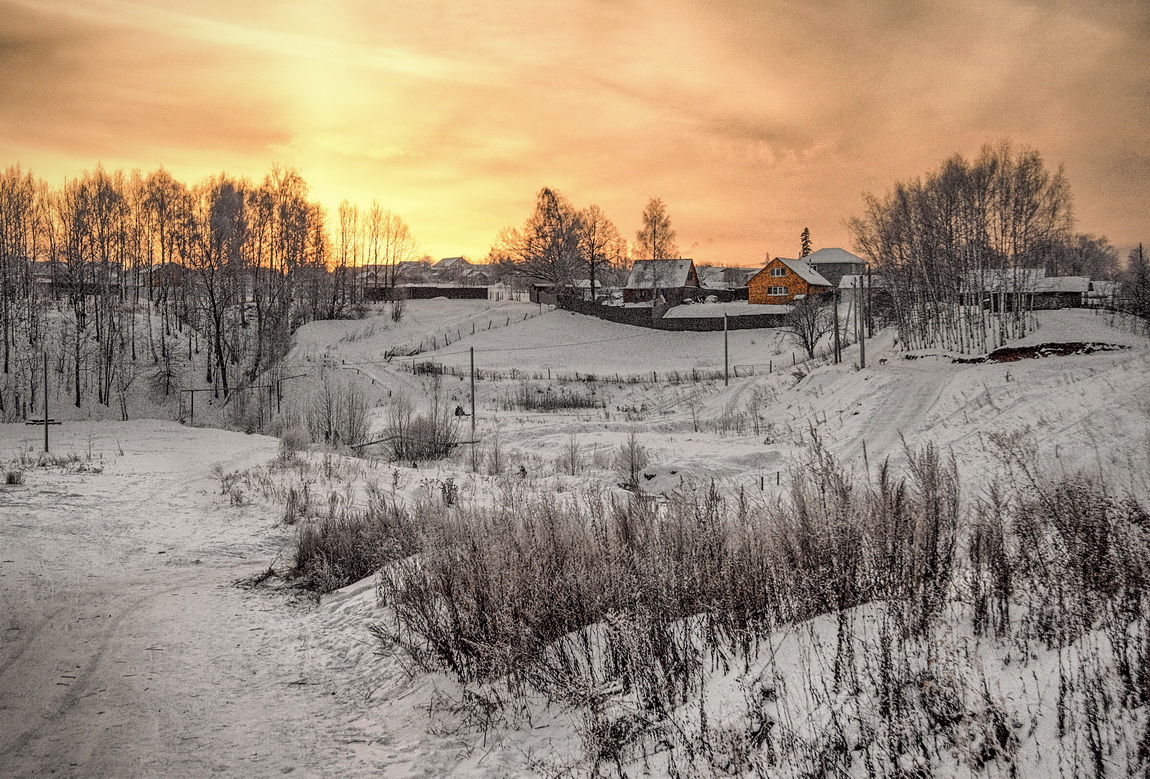 Январский вечер в окрестности