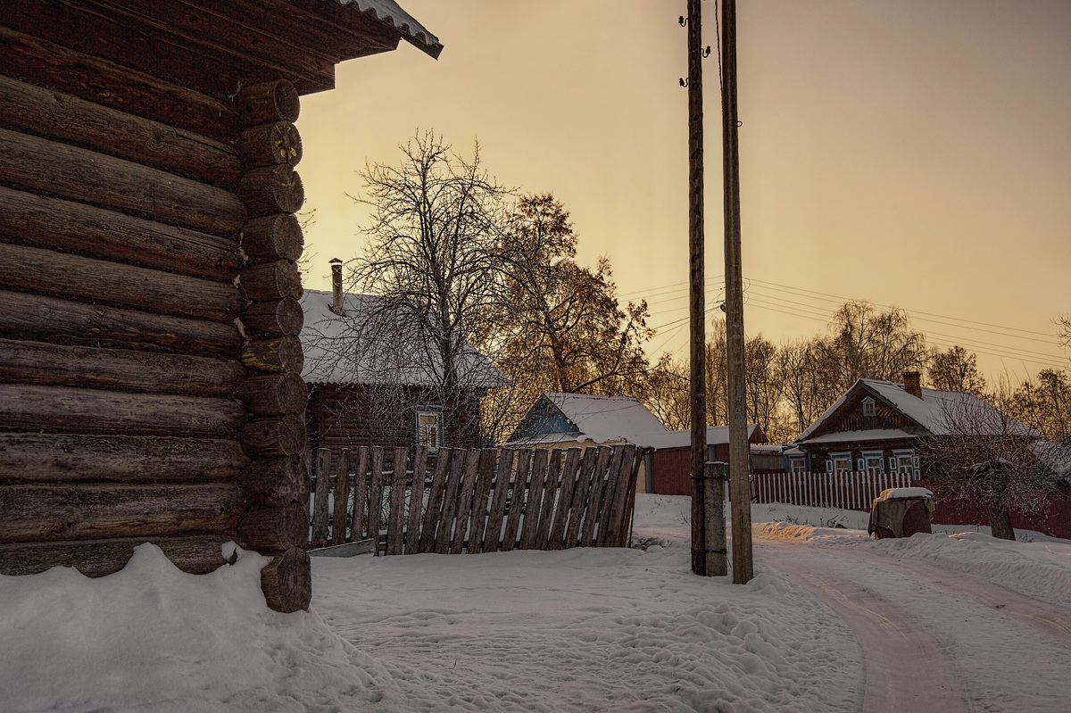 Тихий уголок в зимний вечерок