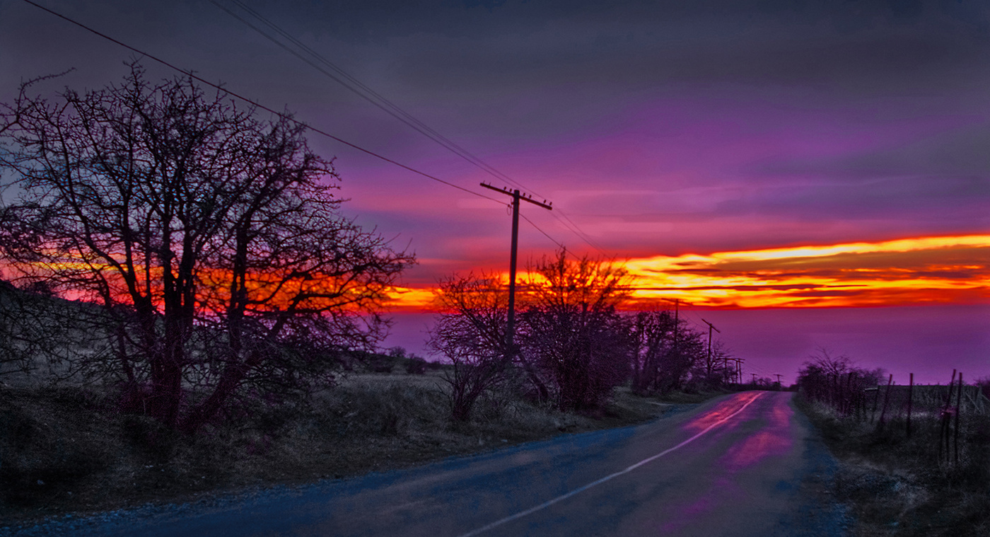 Дорога в зорю.