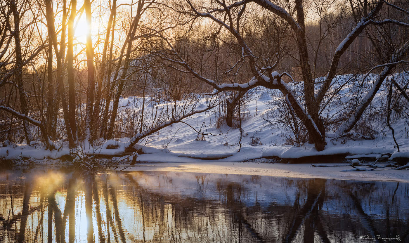 Морозный вечер.