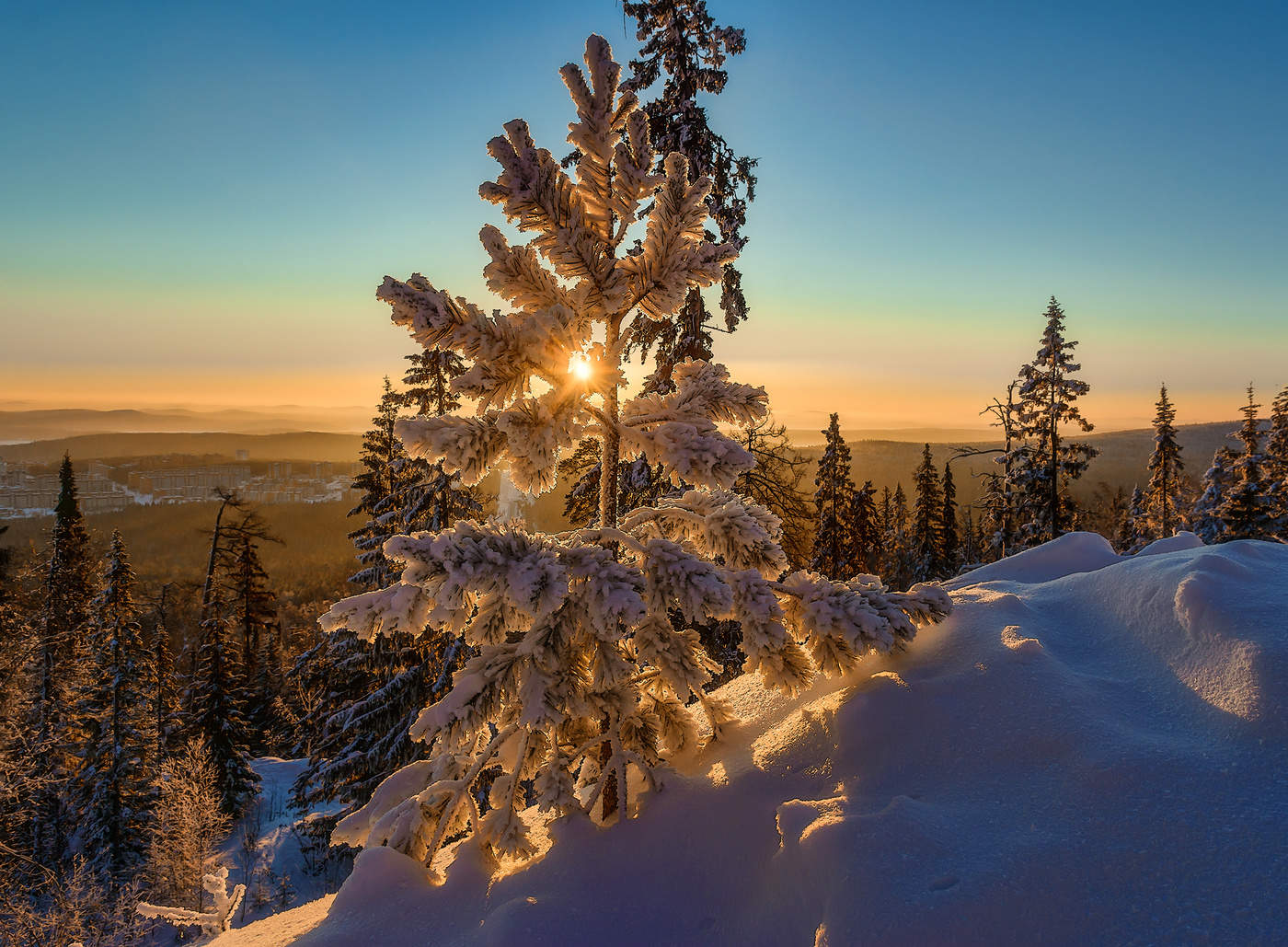 В лучах рассвета