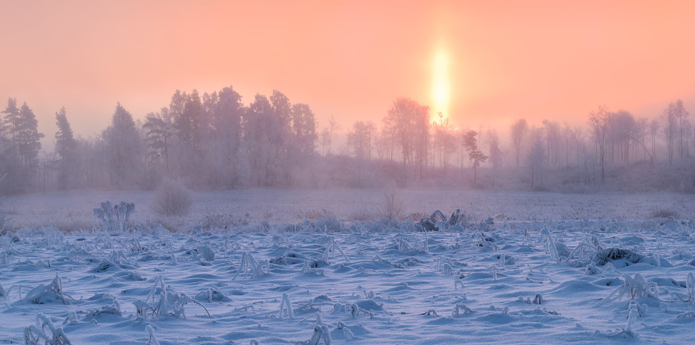 Зима и рассвет
