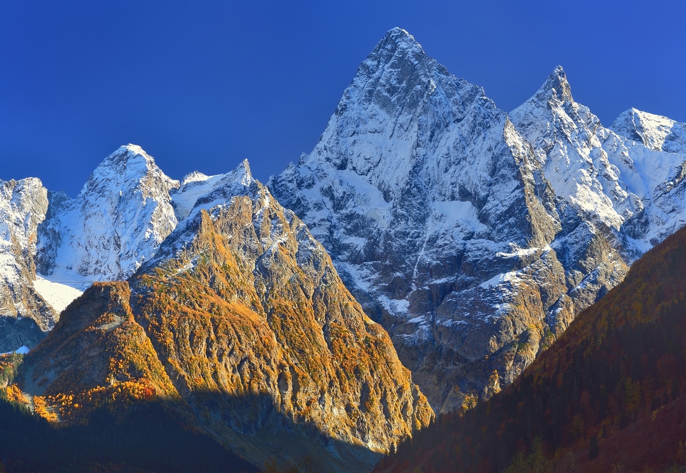 Закат в горах